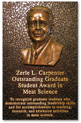 Z.L. Carpenter Outstanding Graduate Student Award in Meat Science, Carpenter Award