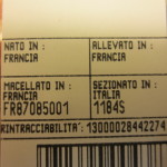 Meat label