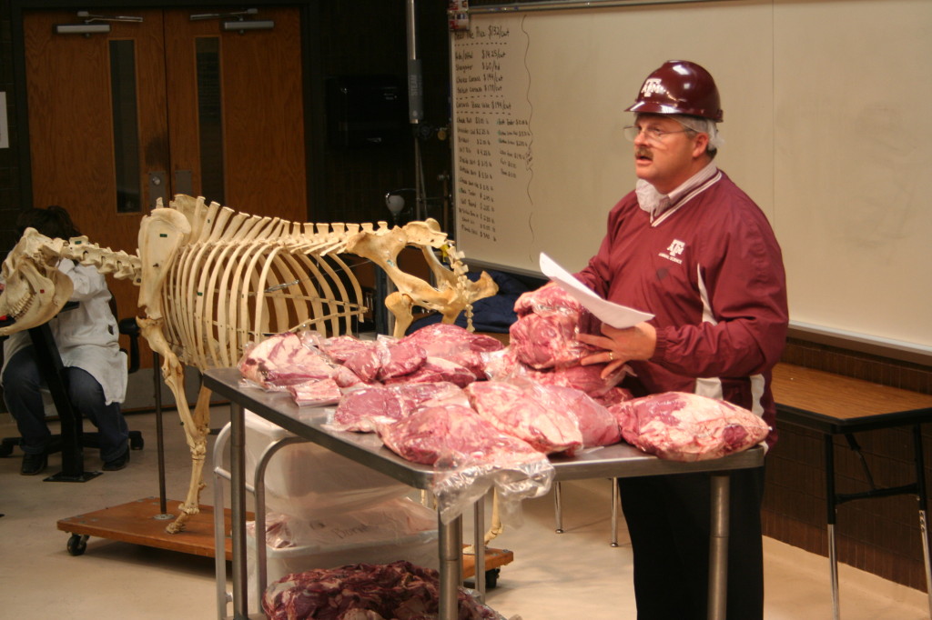 Davey Griffin discussing beef cutout