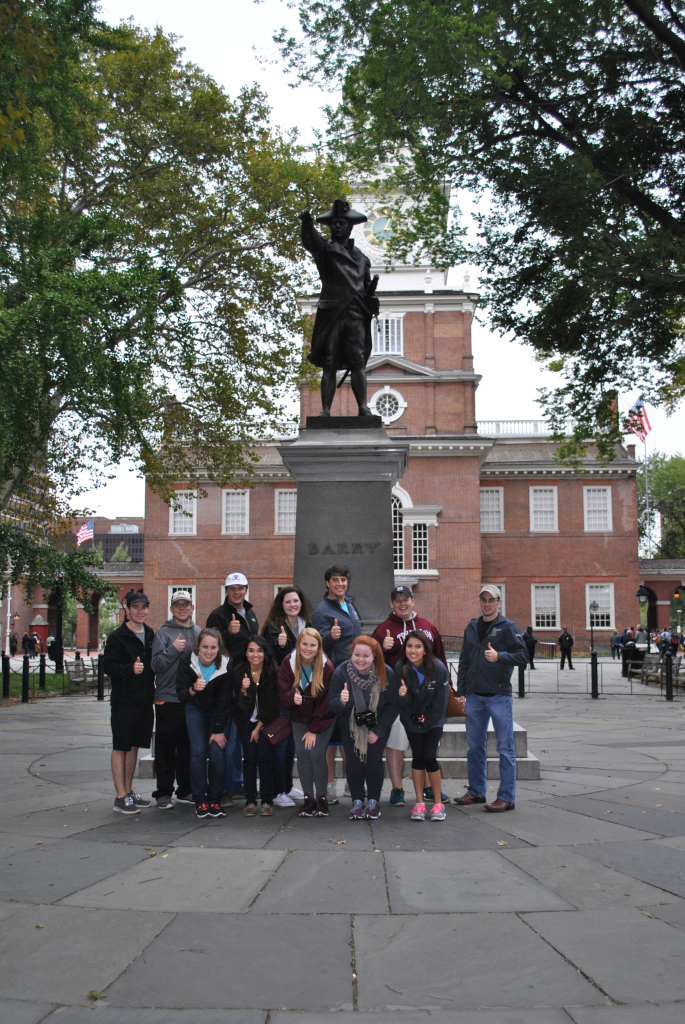 Meat judging team at Independence Hall