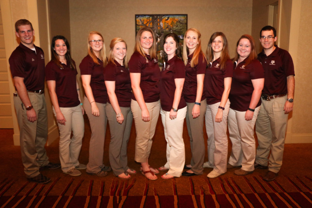 Association Annual Convention: Adam Murray, Hillary Henderson, Micki Gooch, Baylee Bessire, McKensie Harris, Clay Eastwood, Courtney Boykin, Aeriel Belk, Katy Jo Nickelson, and Drew Cassens