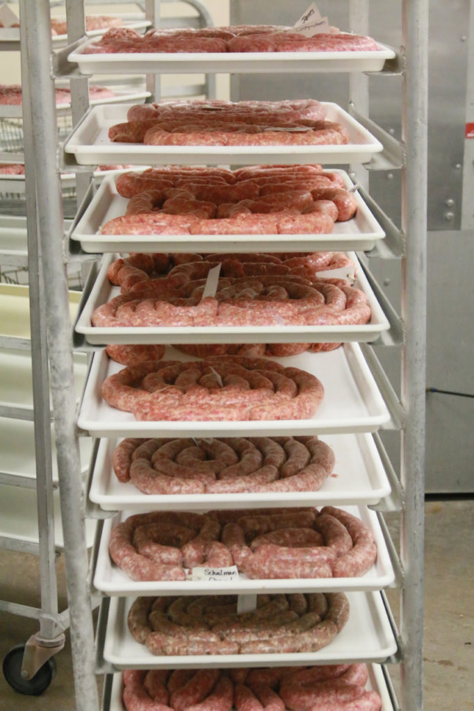 Fresh sausage made by CSM participants.
