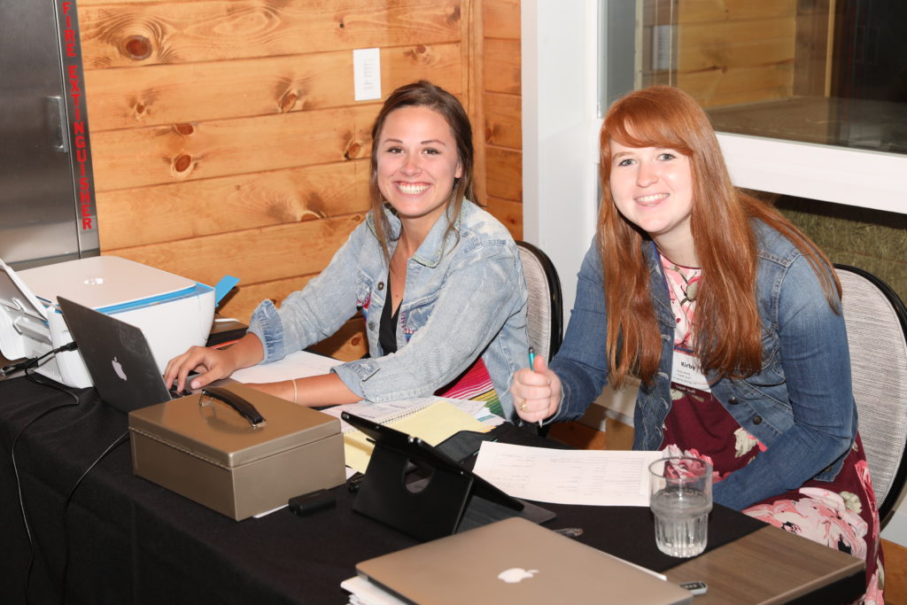 Kenna Turner, Kirby Bohls and Megan Finley (not pictured) worked before, during and after the TAMP convention to provided much needed support.