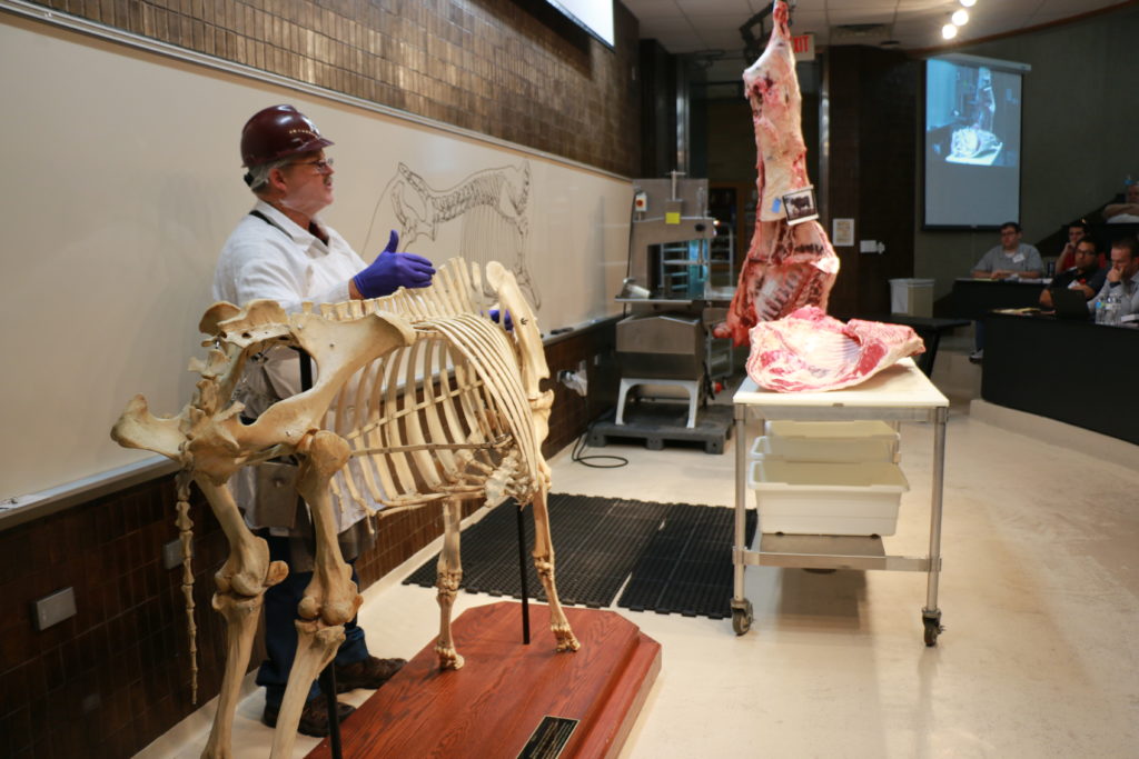 Davey Griffin talking about anatomy at the Center of the Plate Training sponsored by the North American Meat Institute