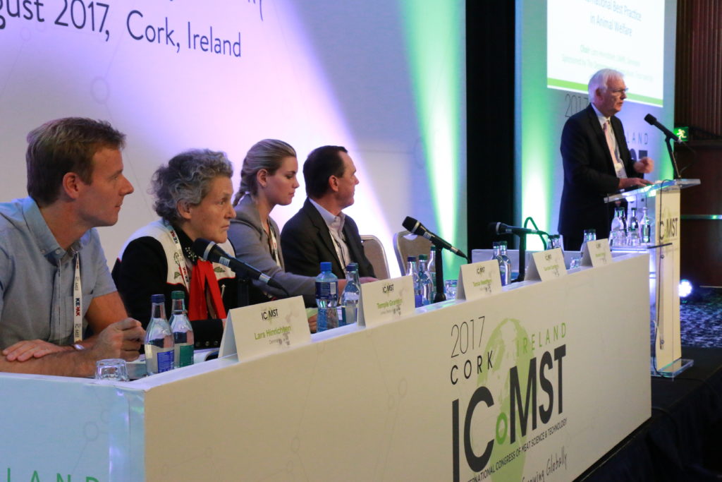 Gordon Carstens on animal welfare and handling panel at the International Congress of Meat Science and Technology, Cork, Ireland