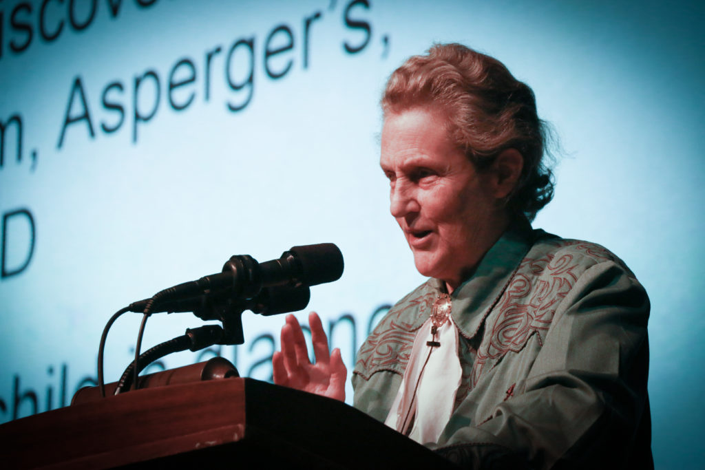 Dr. Grandin during her presentation, "It Takes All Kinds of Minds"