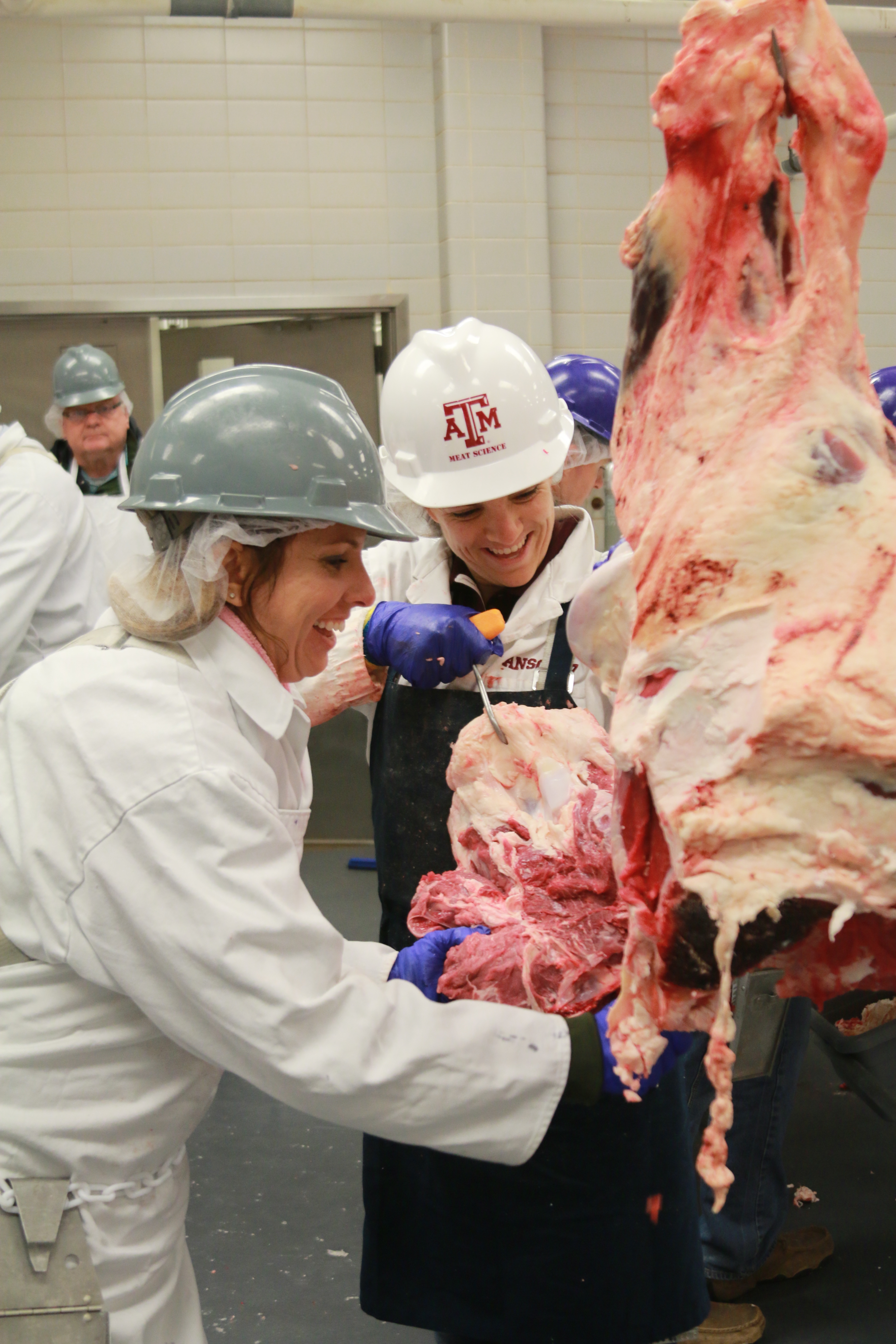 Jill Jobe with Beef 101 participant