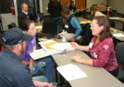 Kerri Gehring helping participants at Beyond Basics HACCP Plan Improvement Workshop