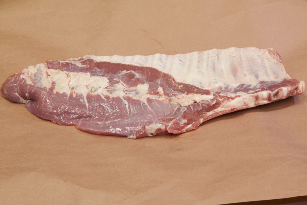 416C Pork Spareribs, Breast Bone (Sternum) Off (medial view)