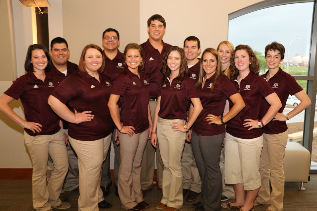 Meat Science Quiz Bowl Team standing together for a team picture wearing matching polos and khakis.